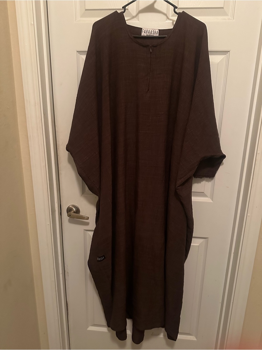 Women’s Brown Kaftan– Relaxed Pull-Over Style